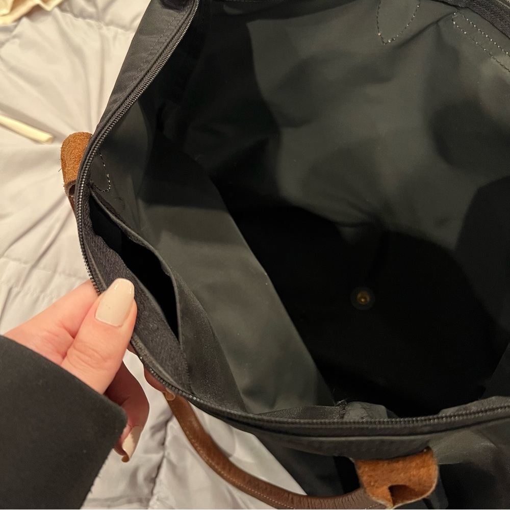 Longchamp Le Pliage Large Nylon Tote Bag Black - Picture 4 of 5